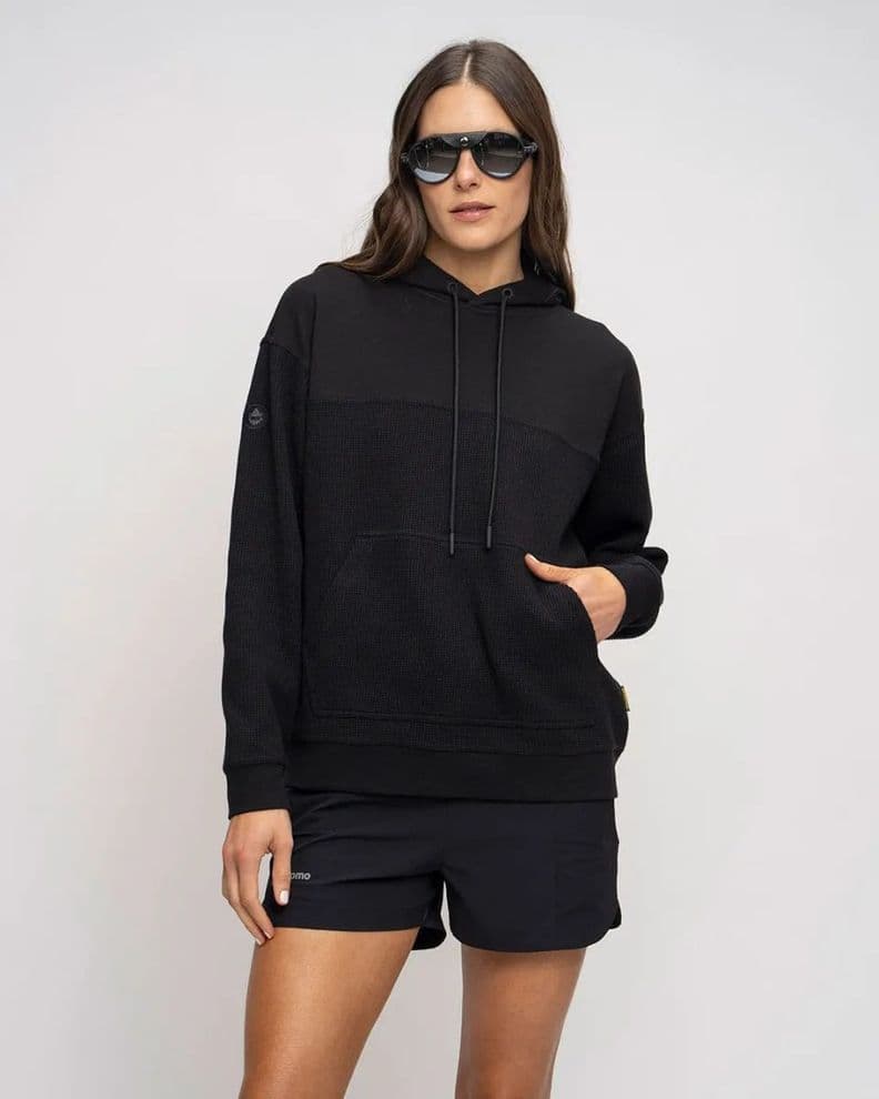 Poleron Hoodie Eco Zarik Mujer Gnomo Negro XL