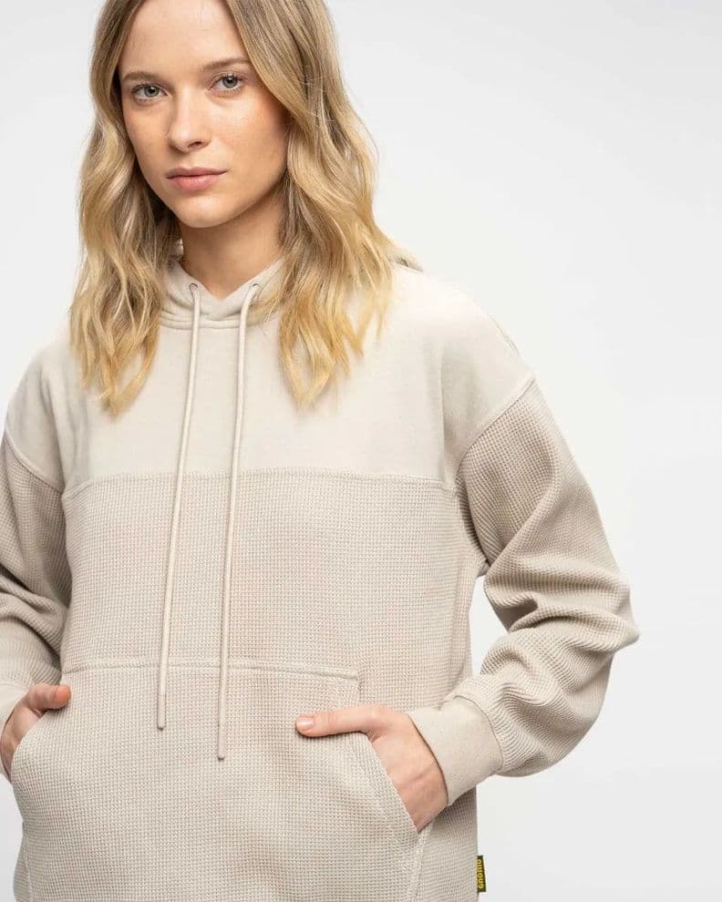 Poleron Hoodie Eco Zarik Mujer Gnomo Beige S
