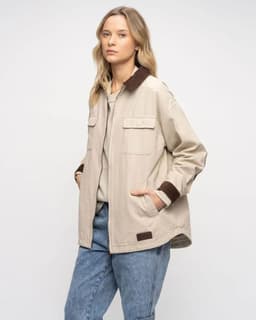 Chaqueta Canvas Habridek Mujer Gnomo Beige XL