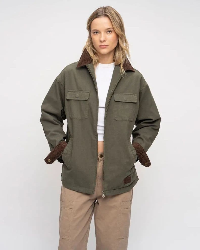 Chaqueta Canvas Habridek Mujer Gnomo Verde S