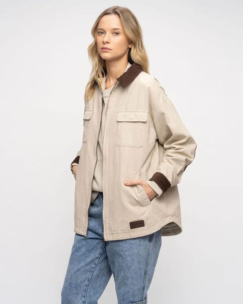 Chaqueta Canvas Habridek Mujer Gnomo Beige M
