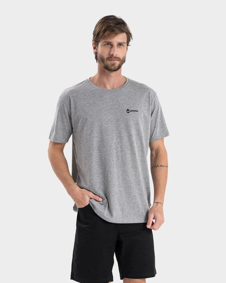 Polera Eco P-10 Hombre Gnomo Gris Degradado S