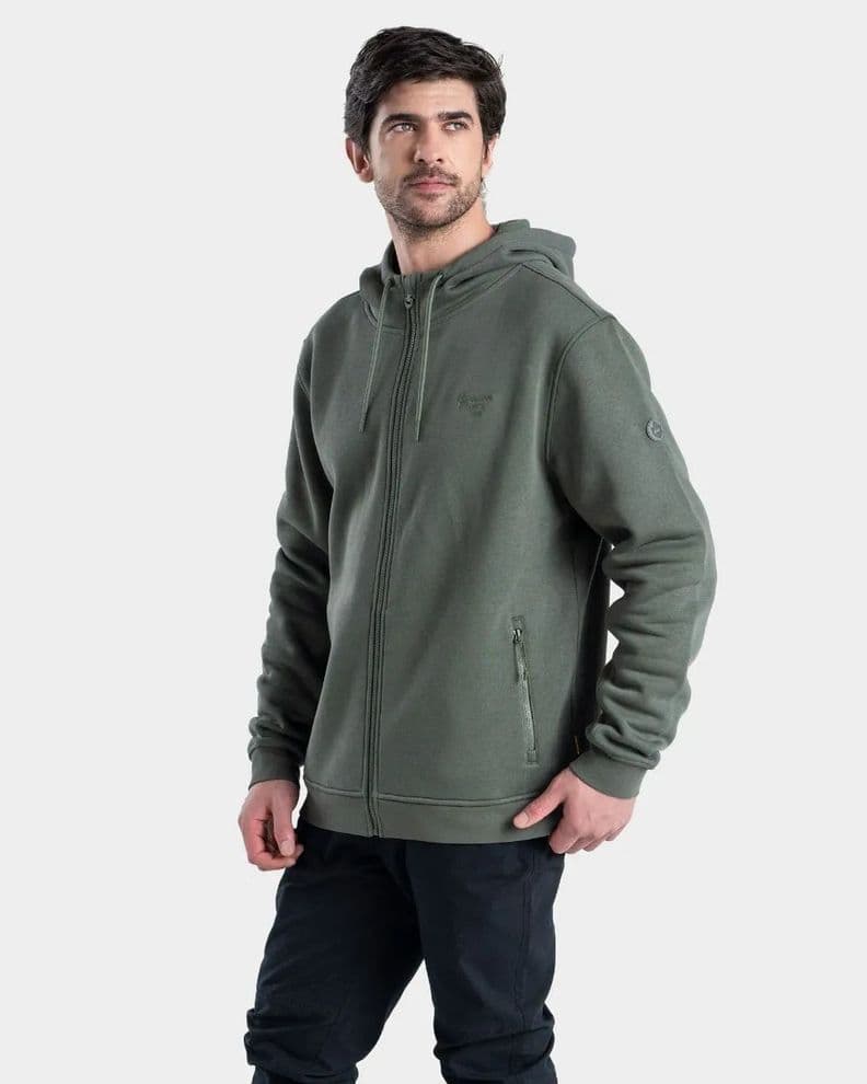 Poleron Hoodie Eco Klevu HombreGnomo Verde Oscuro XXL