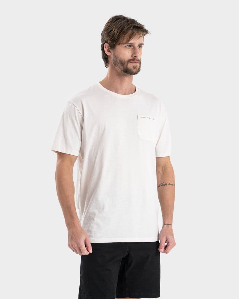 Polera Algodon Organico Gorbok Hombre Gnomo Blanco XL