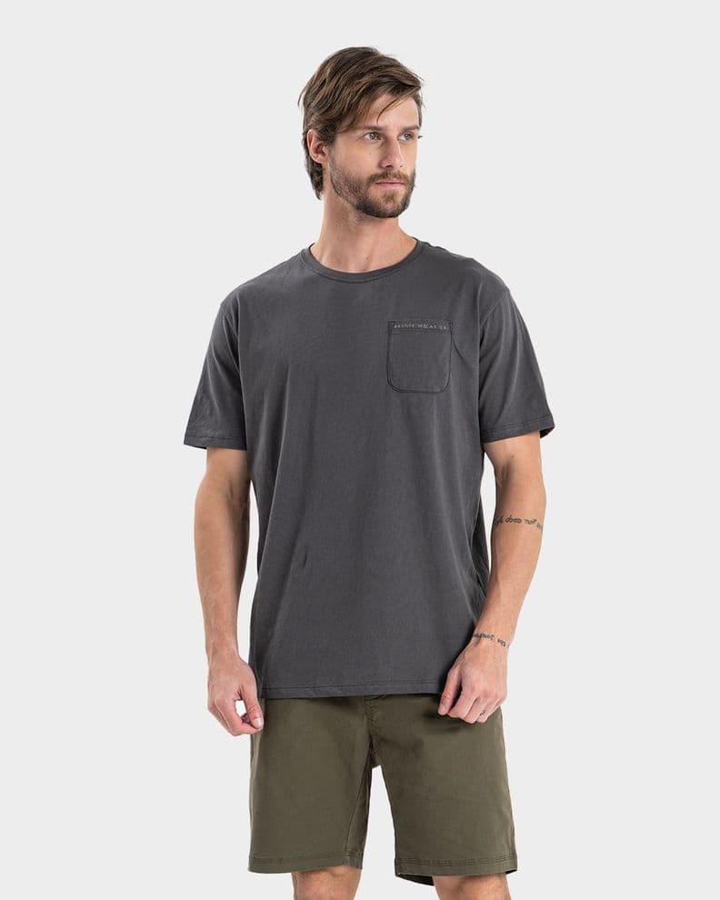 Polera Algodon Organico Gorbok Hombre Gnomo Grafito XXL