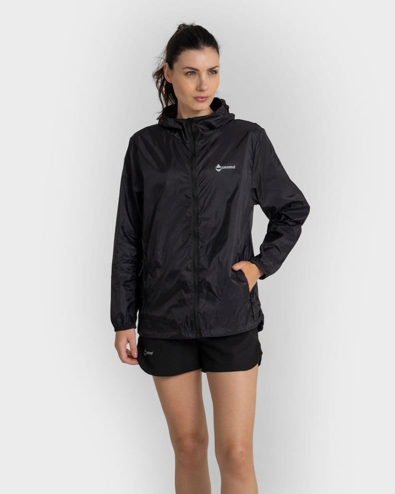 Cortaviento Eco Brendar Mujer Gnomo Negro S
