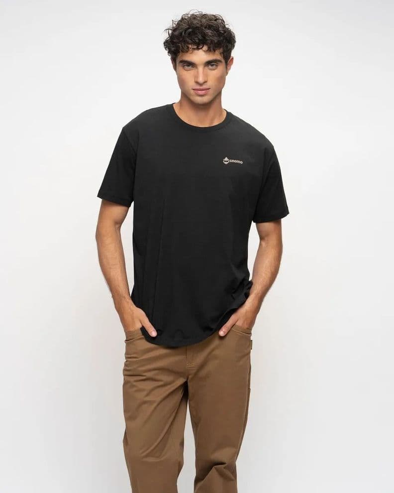 Polera Algodon B-7 Hombre Gnomo Negro S