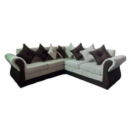 Seccional 5 cuerpos Marsella lino felpa Beige cafe