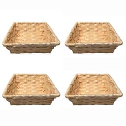 Panera Cuadrada Natural Set De 4