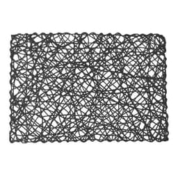 Pack De 4 Individuales Para Servir Comedor Negro