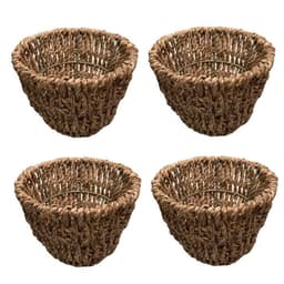 Set de 4 Cestas Redondas Cafe