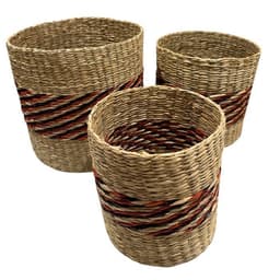 Canastos Fibra Natural Tejido Mimbre