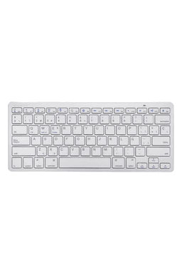 Mini Teclado Bluetooth Portatil Liviano Para Mac Y Windows Blanco