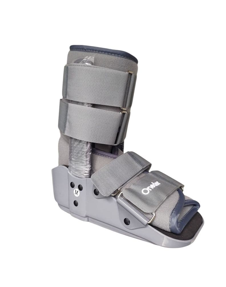 Bota Ortopedica Corta Cam Walker Para Pie Baja Oneder Talla XL Gris