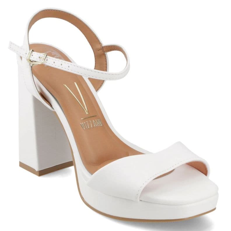 Sandalia Fiesta Taco Ancho Blanco Vizzano Mujer CL 35
