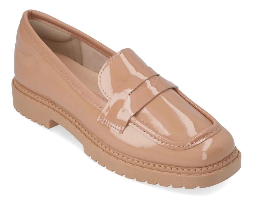 Mocasines Nude Moleca Rosado 38