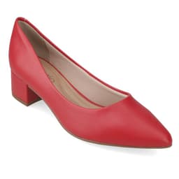 Zapato Taco Ancho 5 cm Rojo Beira Rio 36