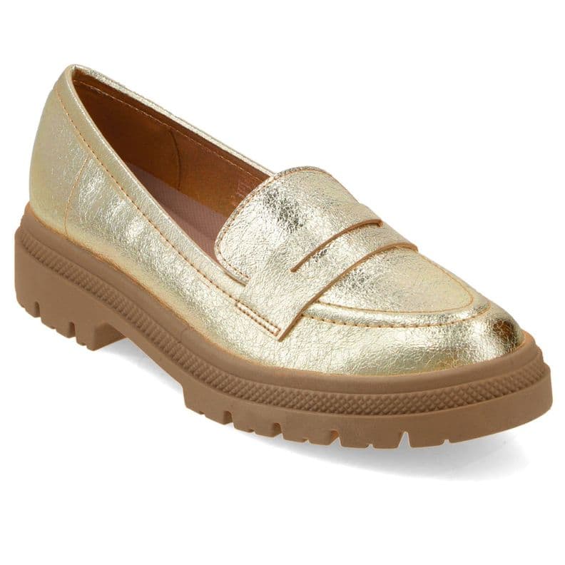 Mocasin Dorado Moleca 38