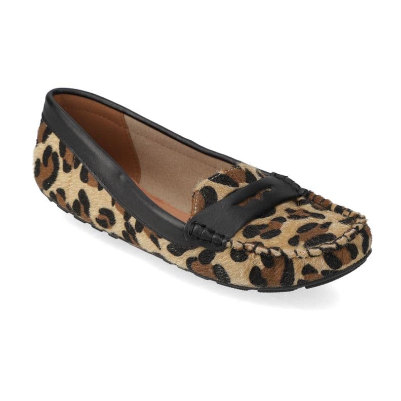 Mocasines Animal Print Vizzano Cafe 38