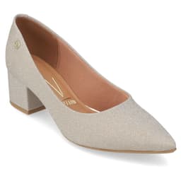 Taco Ancho Glitter Dorado Vizzano Mujer 35