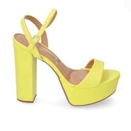 Sandalia Plataforma Vizzano Eco Cuero Amarillo 35