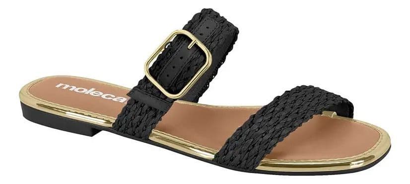 Sandalia Moleca Casual 17133 Negro 36