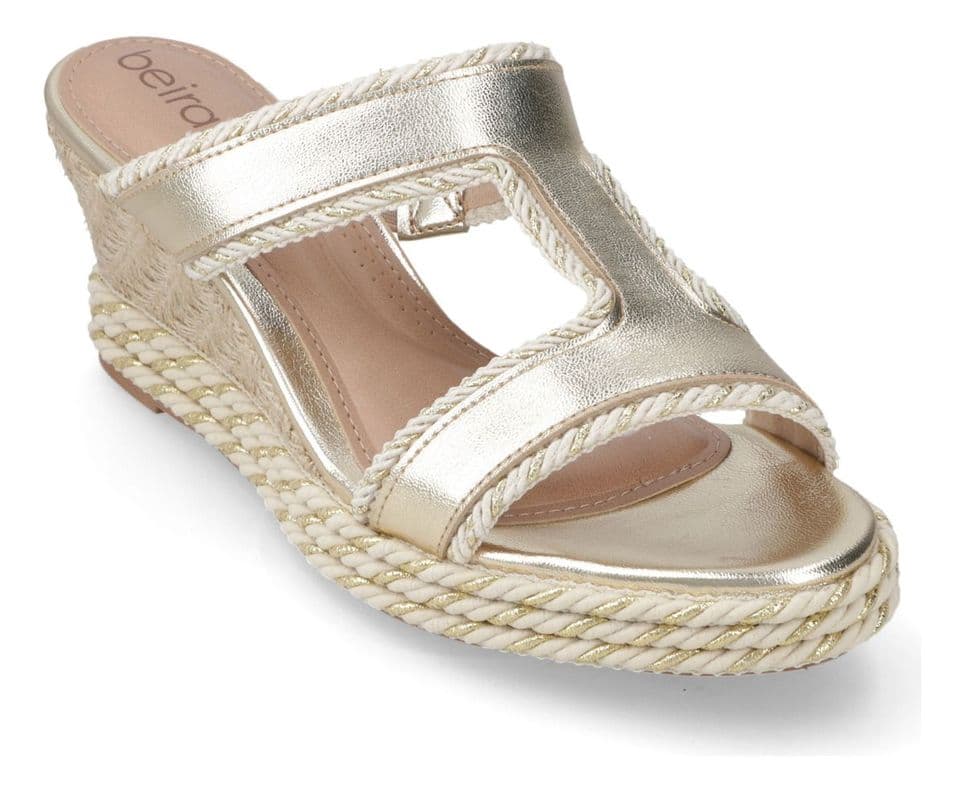 Sandalia Beira Rio Casual 17068 Dorado 38