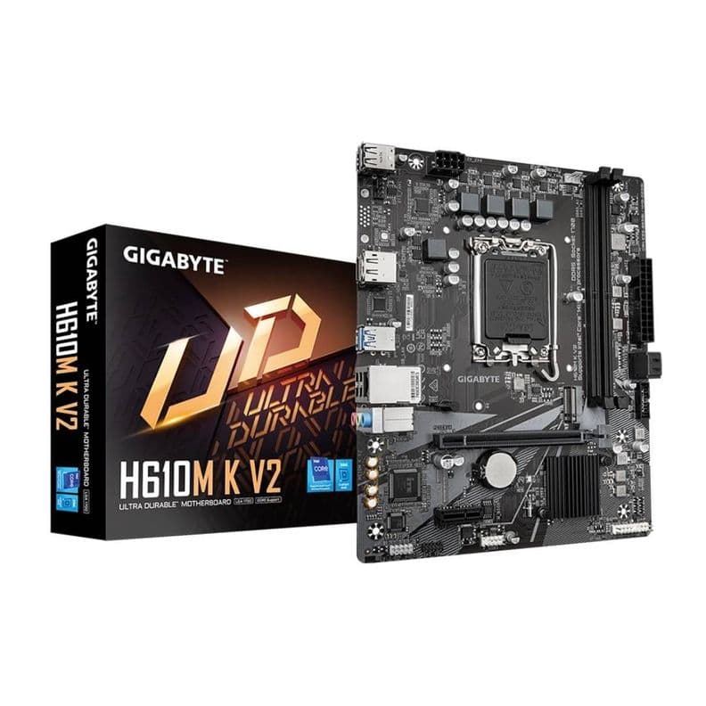 Placa Madre Gigabyte H610M K V2, LGA1700, DDR5, mATX Negro