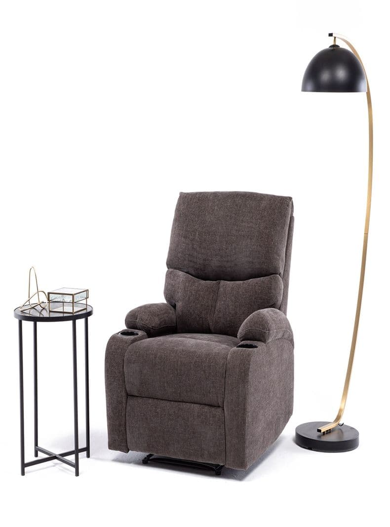BERGER RECLINABLE CON POSAVASOS DANTE BROWN