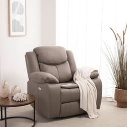BERGERE BILBAO MOORSH RECLINACION ELECTRICA + USB Beige B