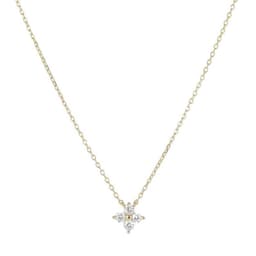 Collar Plata 925 Trebol Bri Dorado