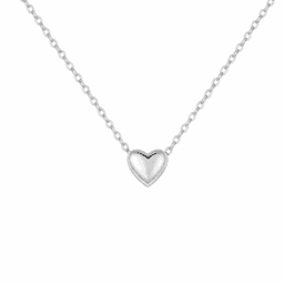 Collar Plata 925 Corazon Liso Cru Plateado