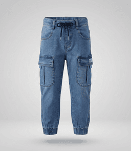 Jeans nino jogger B11111270374 denim celeste Black and blue 4 anos