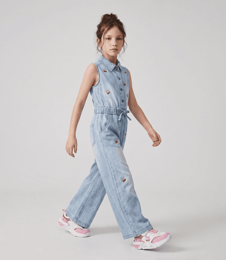 Enterito sin manga nina L11201270374 denim celeste Limonada 10 anos