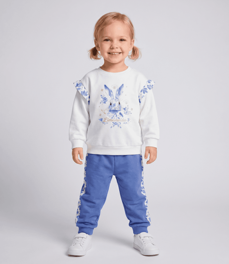 Buzo bebe con conejo L12191270159 azul marino Limonada 24 Meses
