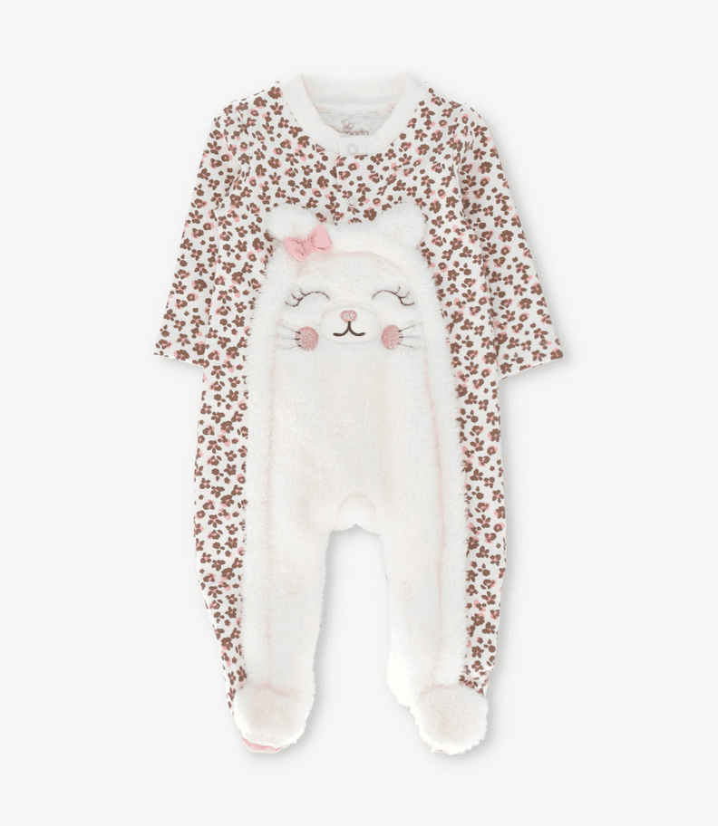 Enterito recien nacida diseno animal print rosado Limonada 6 A 9 Meses