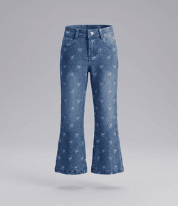 Jeans nina flare L11111270674 denim celeste Limonada 6 anos