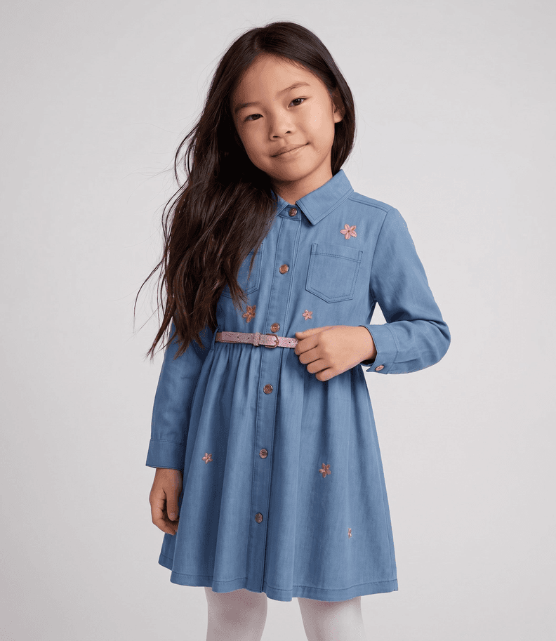 Vestido nina F11131270174 denim celeste 4 Kids 6 anos