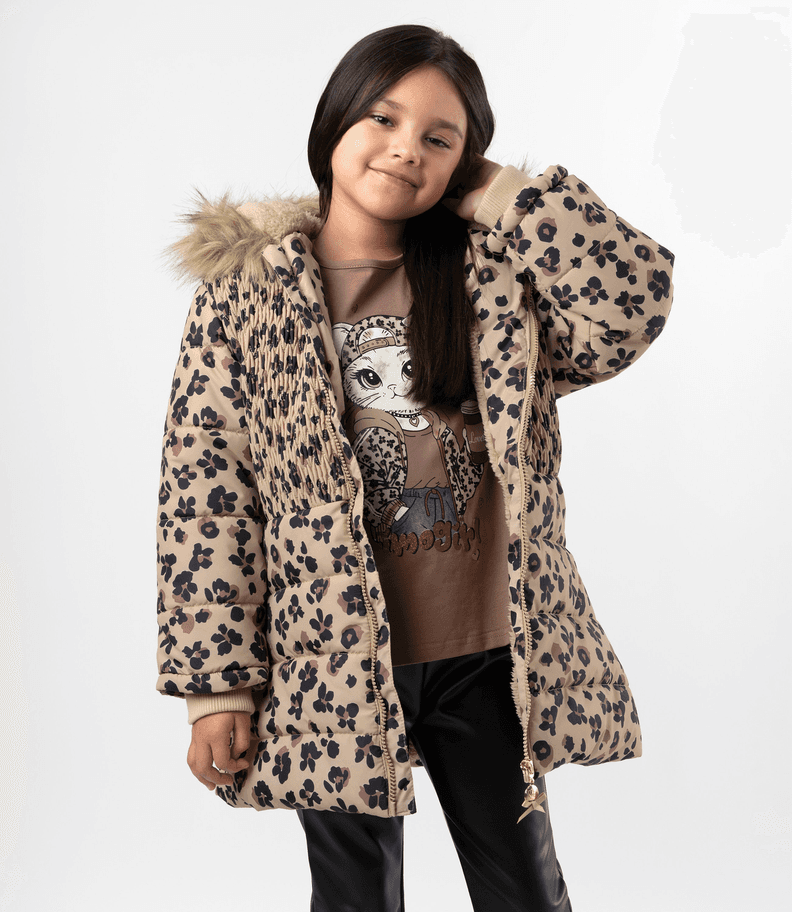 Parka nina beige Limonada 4 anos