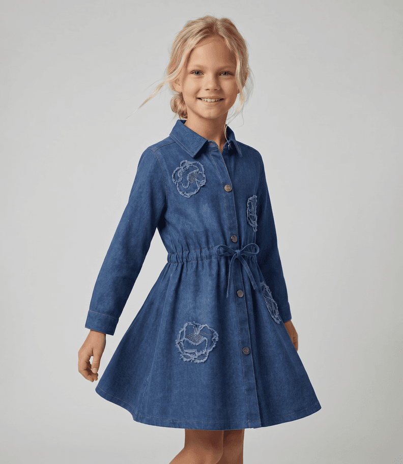 Vestido nina L11131270309 denim azul Limonada 2 Anos