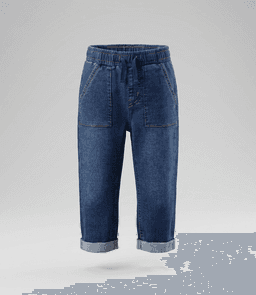 Jeans bebe baggy B12111270209 denim azul Black and blue 24 Meses