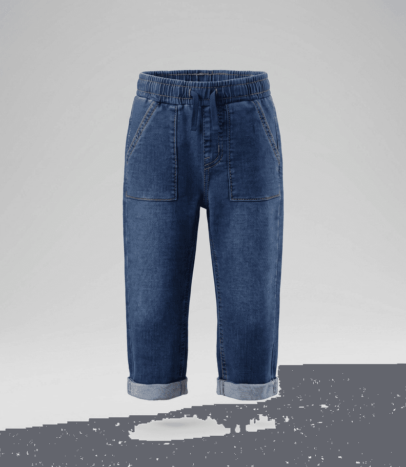 Jeans bebe baggy B12111270209 denim azul Black and blue 24 Meses