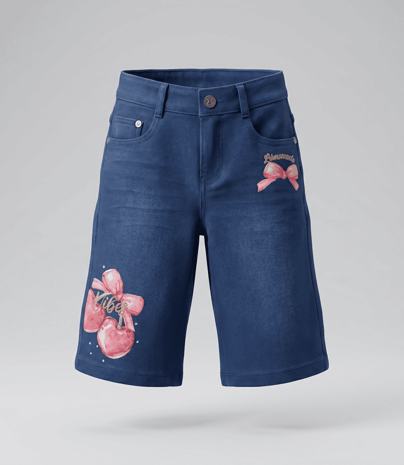 Jeans bebe wide leg cherry L12111270409 denim azul Limonada 12 A 18 Meses