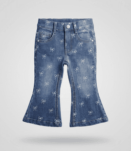 Jeans bebe flare L12111270674 denim celeste Limonada 9 A 12 Meses