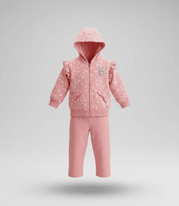 Buzo bebe con flores F12191270202 rosado 4 Kids 24 Meses