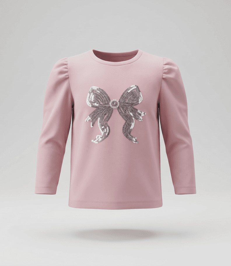 Polera manga larga bebe L12011270602 rosado Limonada 24 Meses
