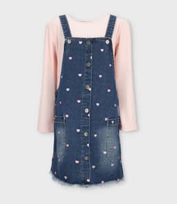 Vestido nina de denim azul Limonada 2 Anos