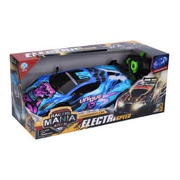 Juguete Auto Control Remoto RC Carreras Luminoso Azul