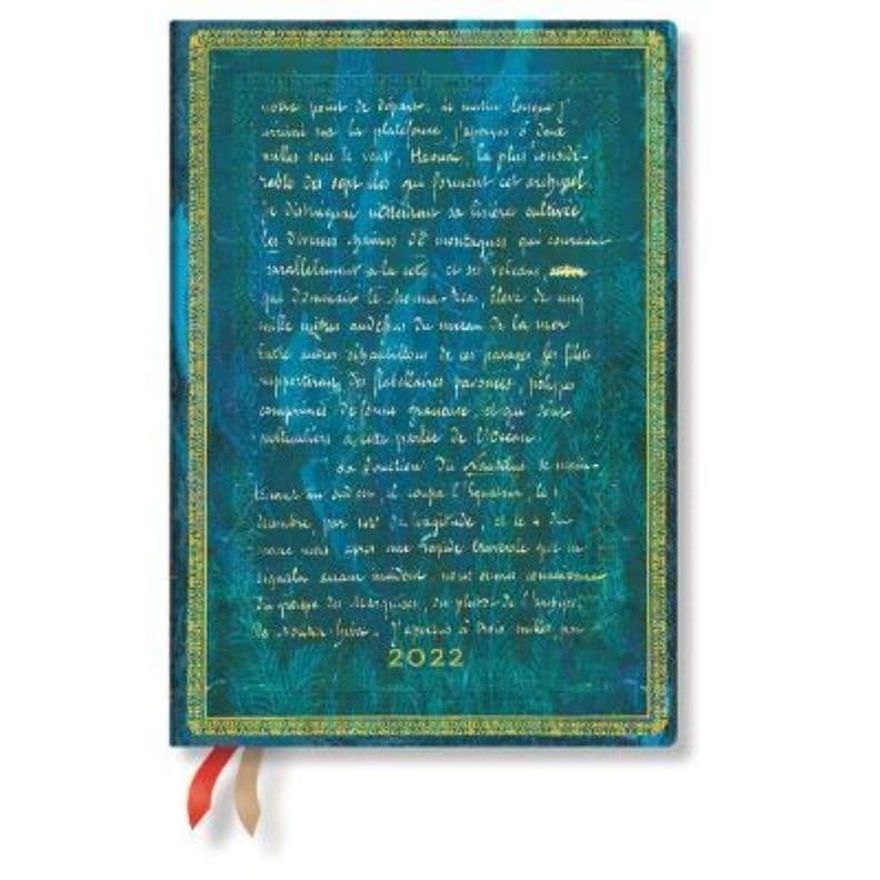 Agenda 2022 Verne, Twenty Thousand Leagues Midi Tapa Blanda Semana A La Vista Horizontal Blanco