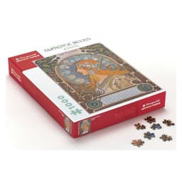 Rompecabeza De Alphonse Mucha: Zodiac - 1000 Piezas Blanco S